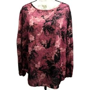 Ava & Viv Plus Size Floral Print Blouse 2X